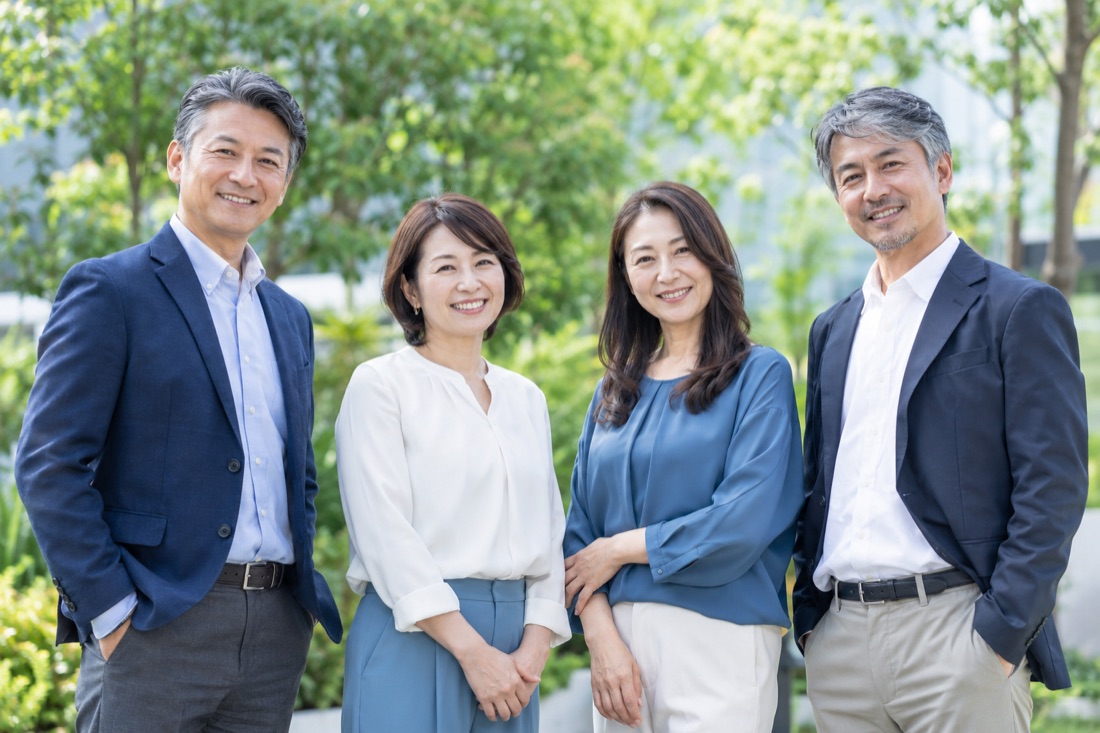 勤続表彰で訪れた社員の皆さま